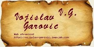 Vojislav Garović vizit kartica